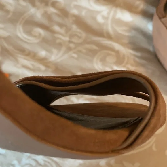 NWTs Coach Suede Brown Heels - Picture 7 of 9